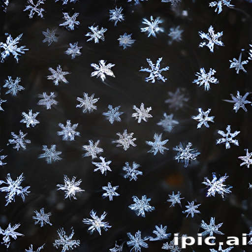 Delicate Snowflakes Dancing in a Winter Wonderland Under Soft Light