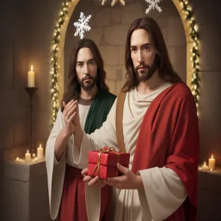 christmas picture of jesus