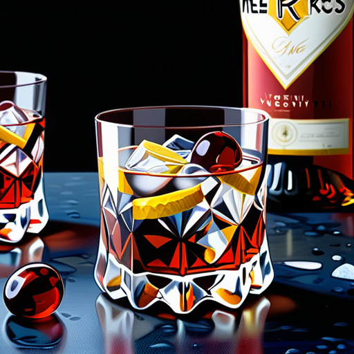 sweet vermouth on the rocks with a twist