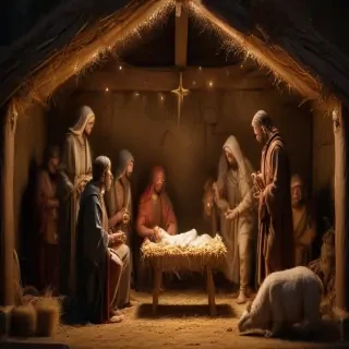 images of the manger scene