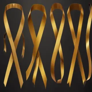 gold ribbon clipart