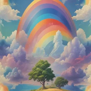 aesthetic rainbow wallpaper