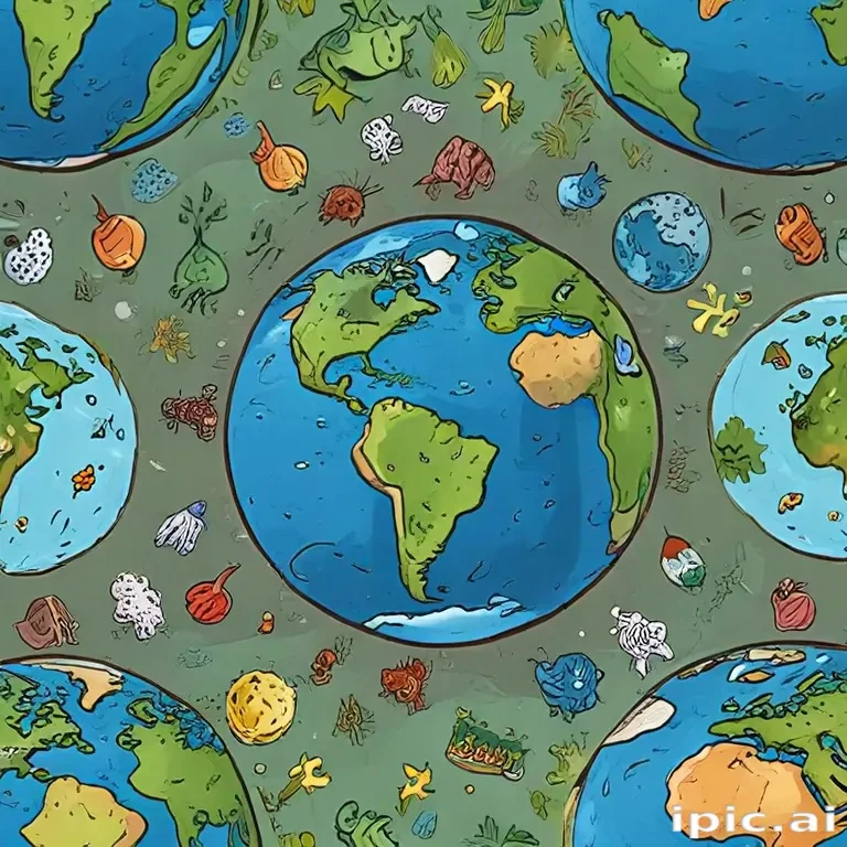 cartoon picture planet earth