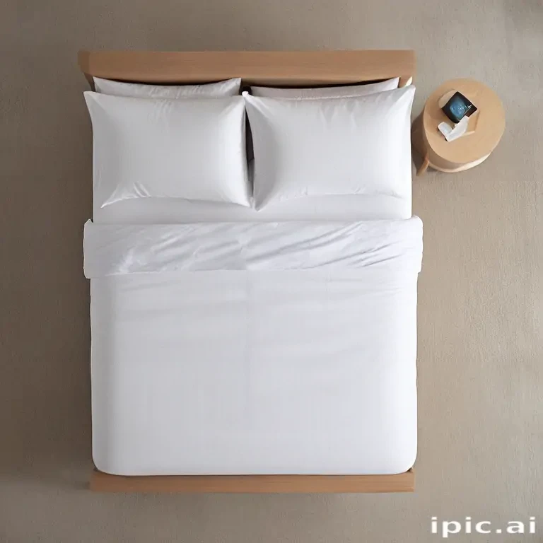 bed top view