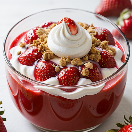 how to make strawberry crunch topping