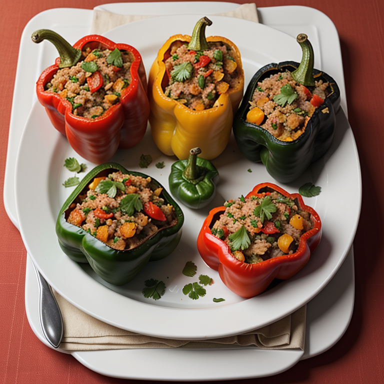 stuffed bell pepper recipe without rice