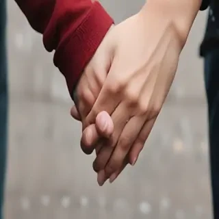 couple holding hands aesthetic