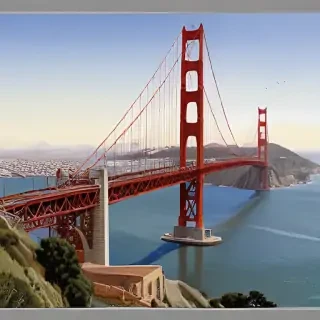 clipart golden gate bridge