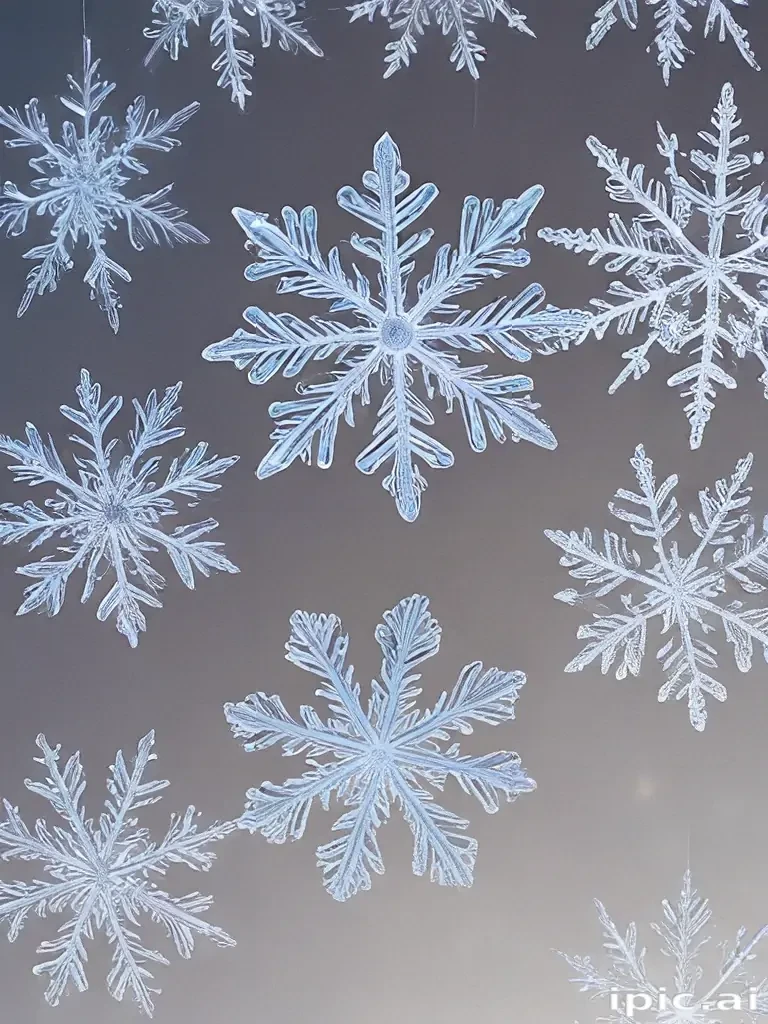 transparent snowflakes