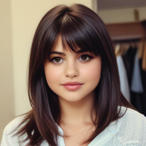 selena gomez bangs 2023