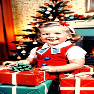 retro christmas pictures