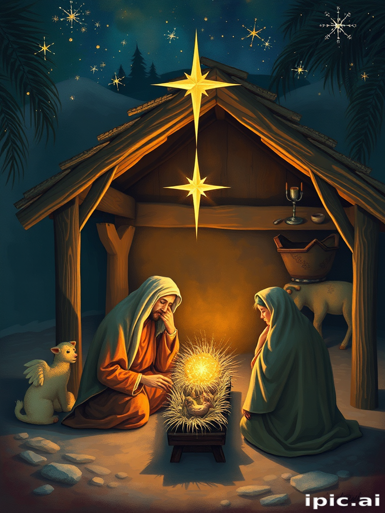 images of the manger scene