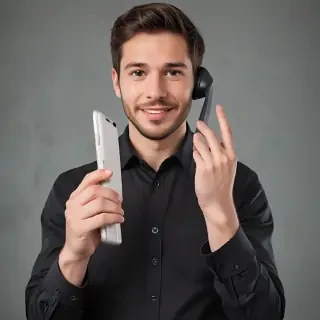 hold phone png