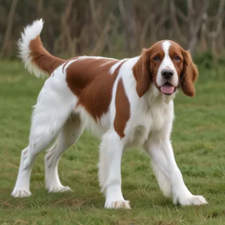 irish red and white setter