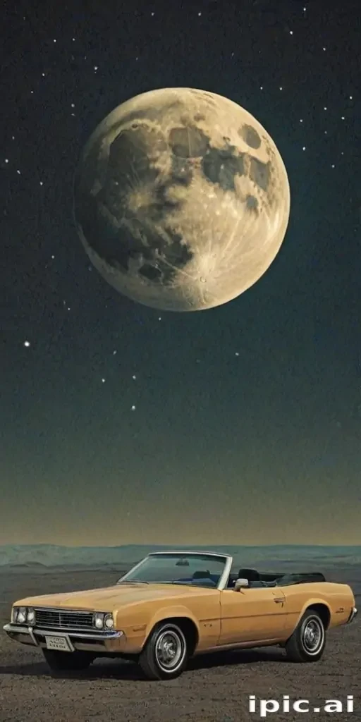 vintage moon art