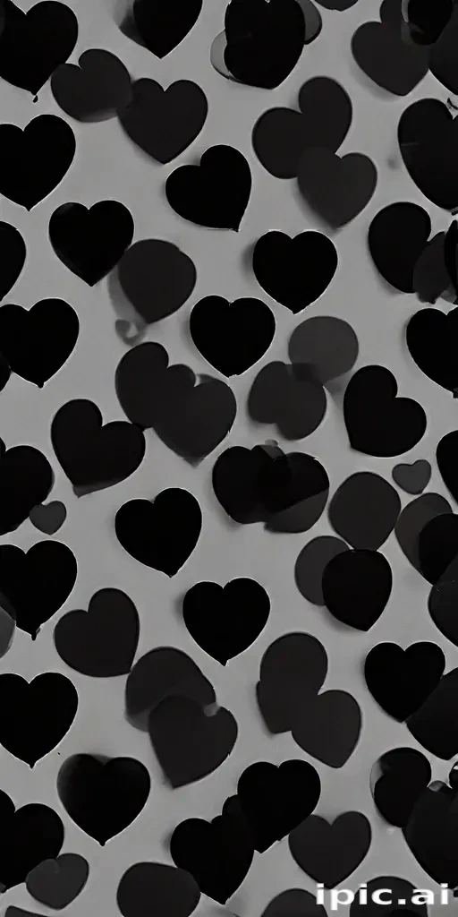 black hearts background