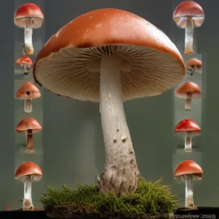 thin stemmed mushroom