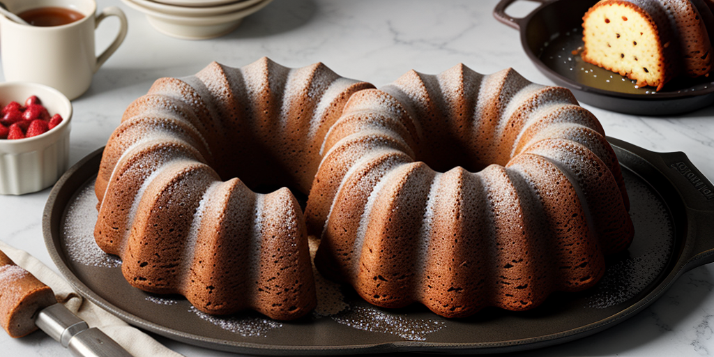 cast iron bundt cake pan