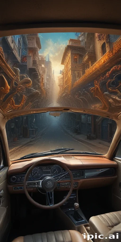 inside car background