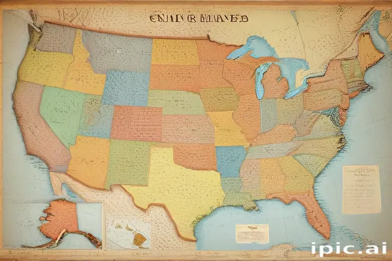 map united states