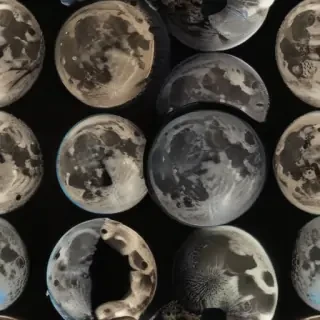 vintage moon art