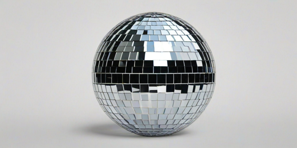 transparent disco ball