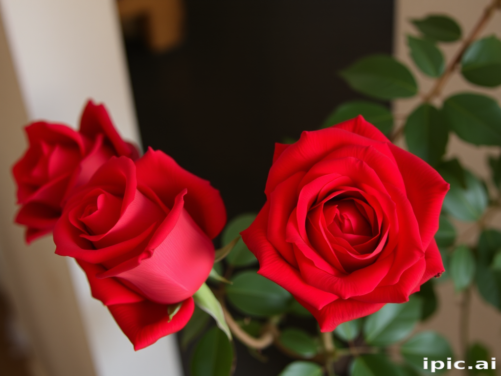 red roses aesthetic