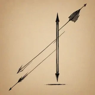 drawn arrow