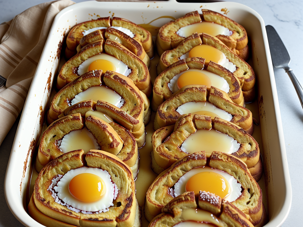 hawaiian roll french toast bake