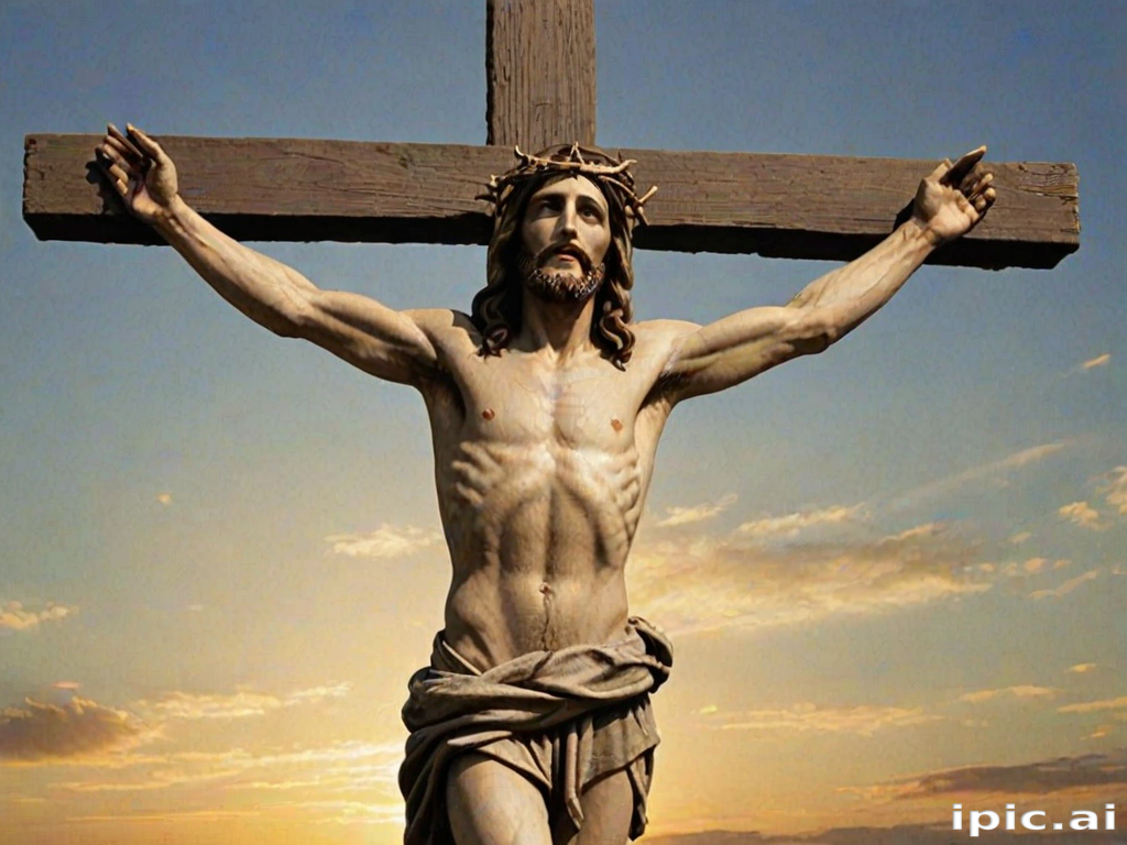 pictures of jesus on a cross
