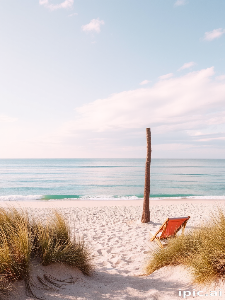 pastel pink beach wallpaper