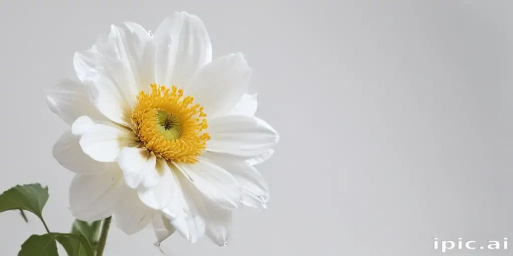 flower white background