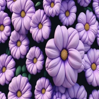purple flowers aesthetic