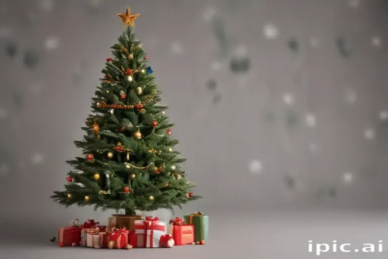 A Festively Decorated Christmas Tree Surrounded by Colorful Gift Boxes ...