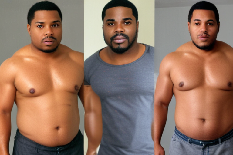 Transformational Journey: A Man's Inspiring Progress in Fitness and Health