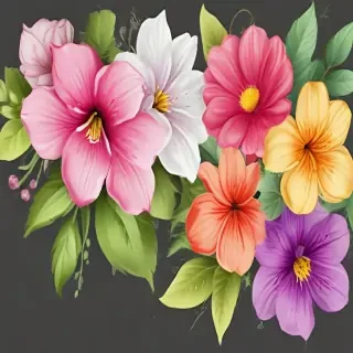 clipart flowers transparent background
