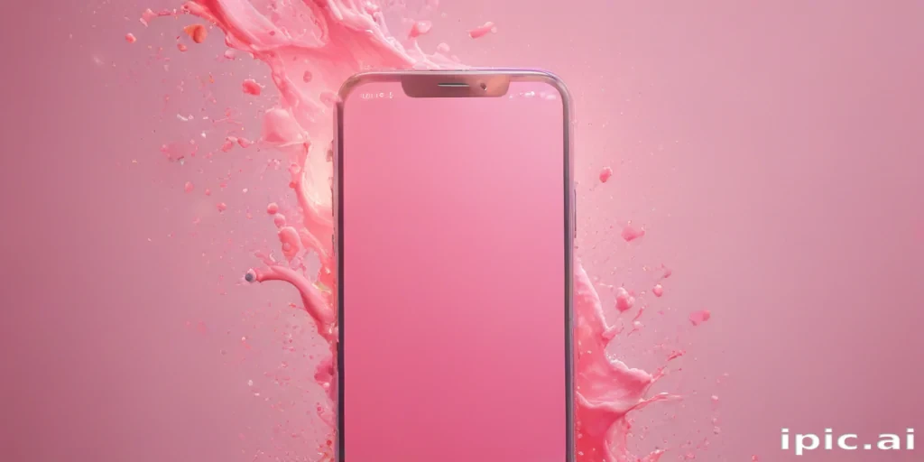 pink phone background
