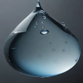 transparent water drop