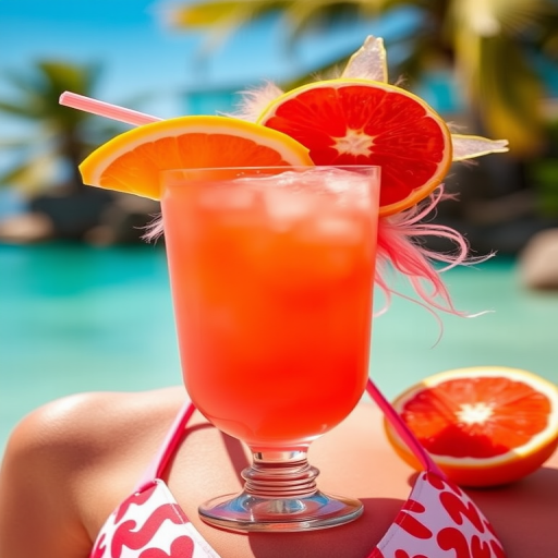 Tropical Fruit Punch bursts with a vibrant mix of coral and tangerine, delivering a juicy and energetic look perfect for summer parties and beach outings.