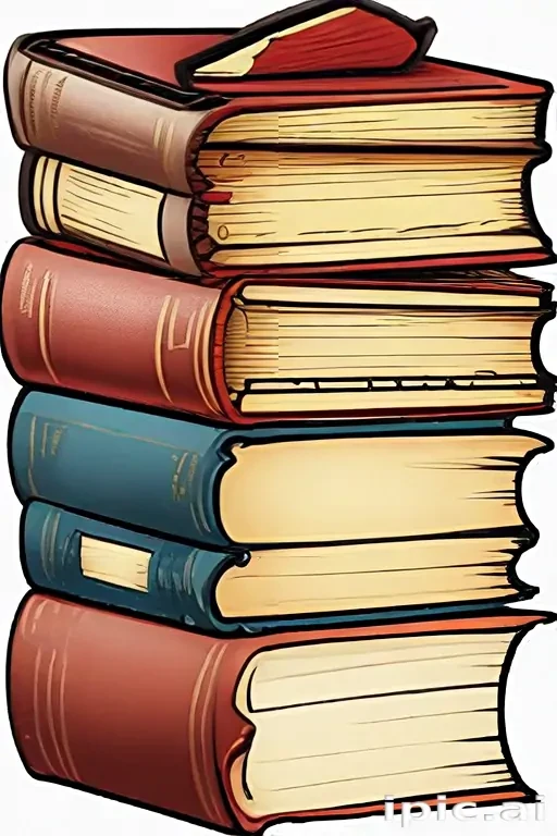 stacked books clip art