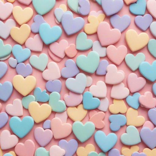 pastel heart background
