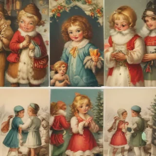 free printable vintage christmas images