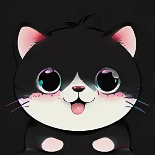 black wallpaper cute