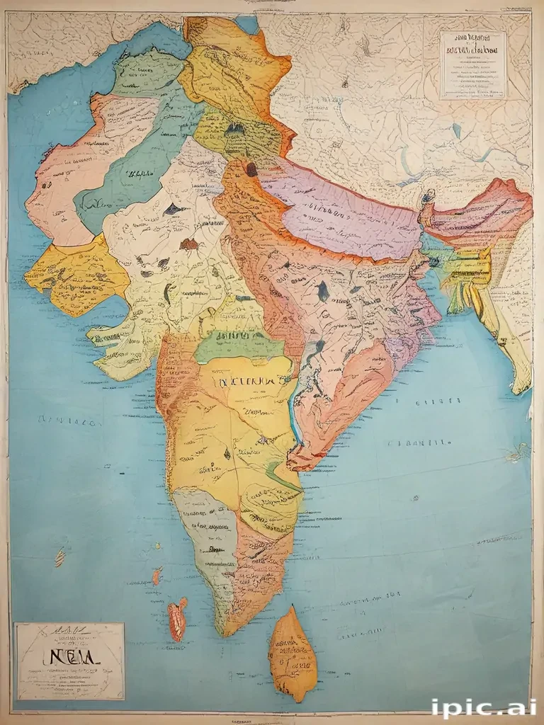 map of india