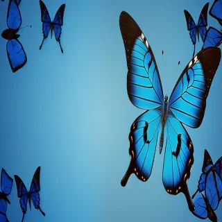 blue butterfly background