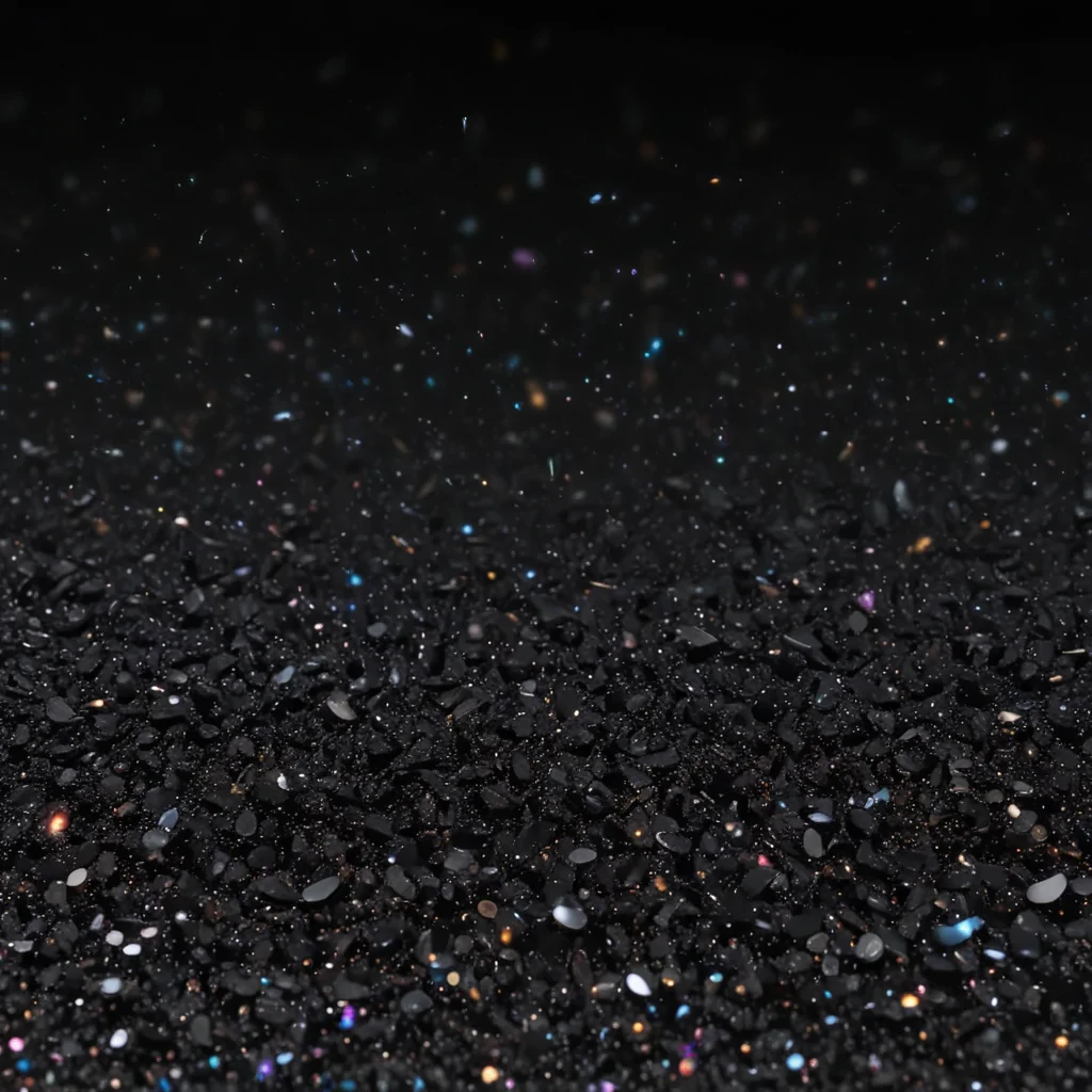 black background glitter