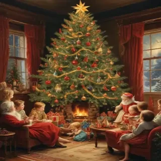 vintage christmas images to print