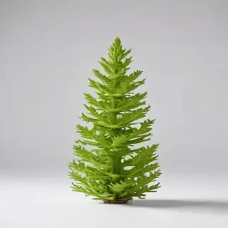 green on white background
