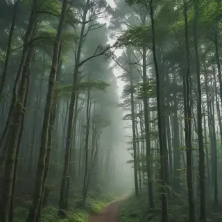 green forest aesthetic