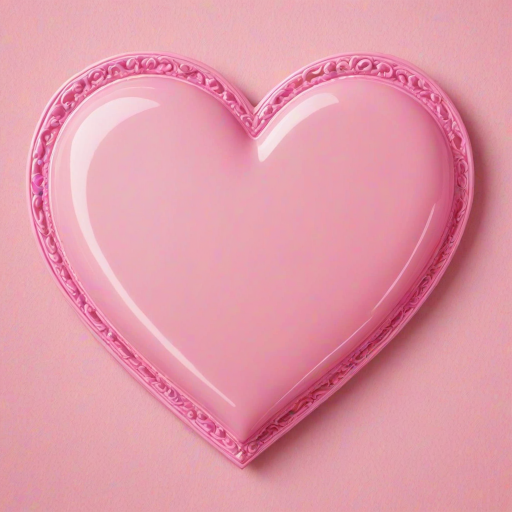 pink heart clipart
